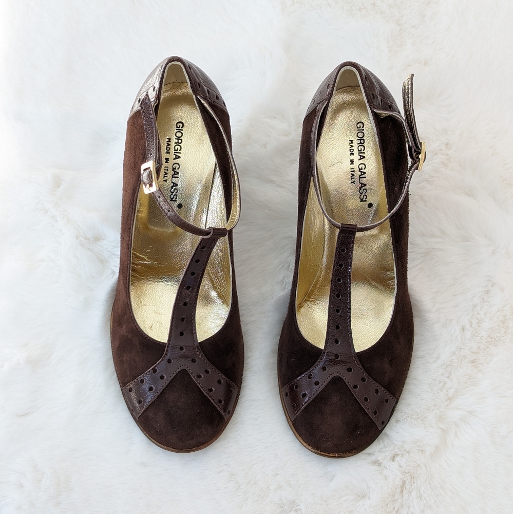 🆕🌿GIORGIO GALASSI ITALIAN SUEDE PUMPS🌿 - Picture 4 of 16